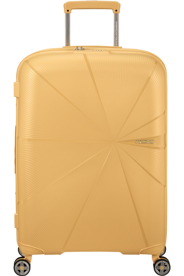 American Tourister StarVibe Spinner Expandable TSA 67cm  Metallic Banana