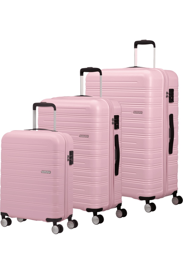 American Tourister High Turn 3 PC SET A  Matt Powder Pink